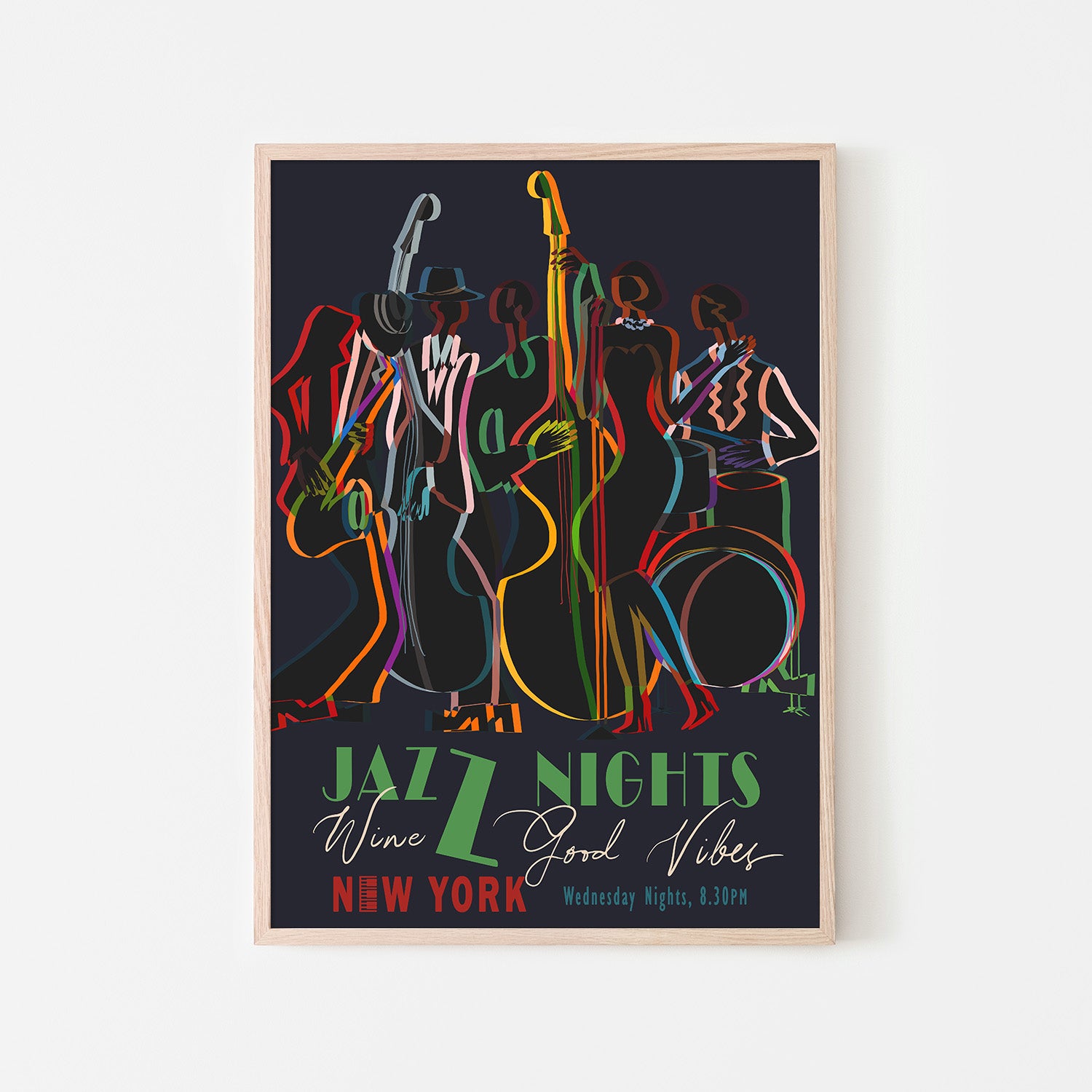 wall-art-print-canvas-poster-framed-Jazz Nights-6