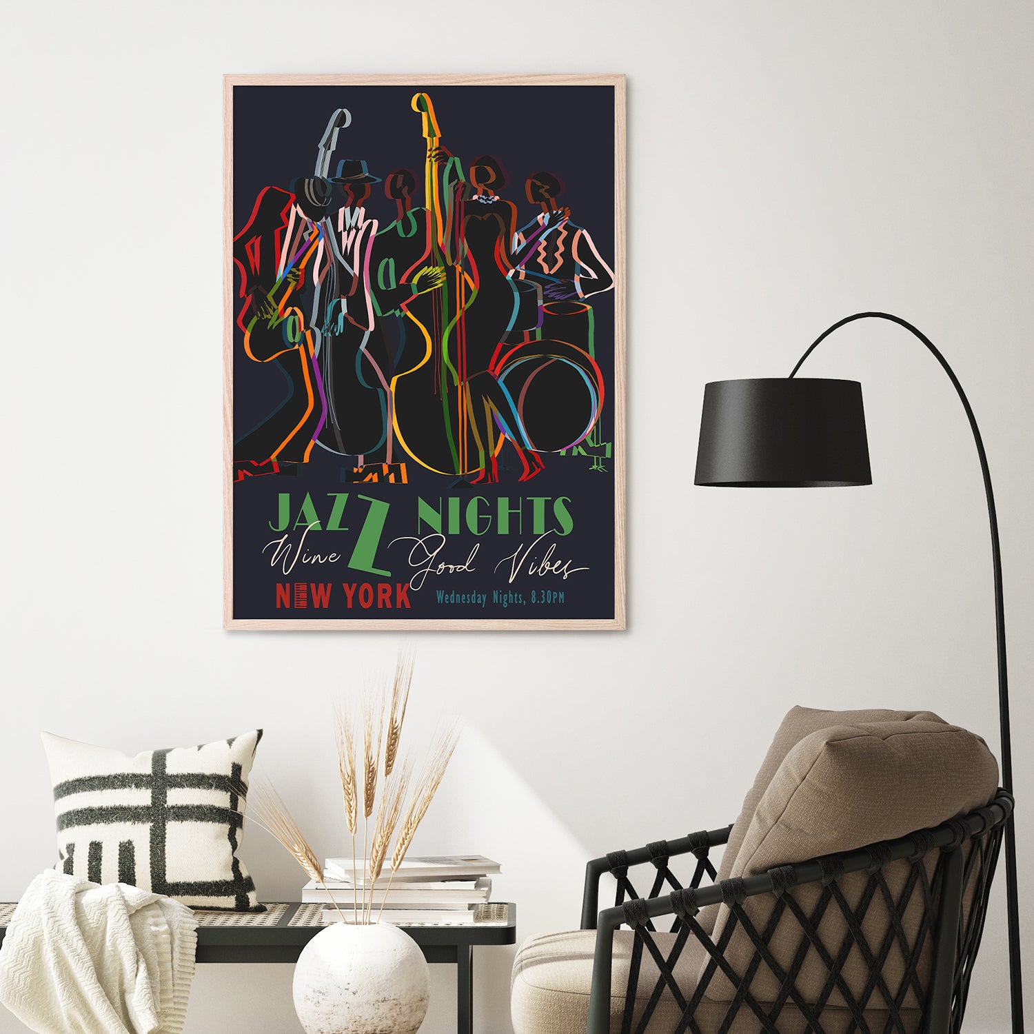 wall-art-print-canvas-poster-framed-Jazz Nights-9