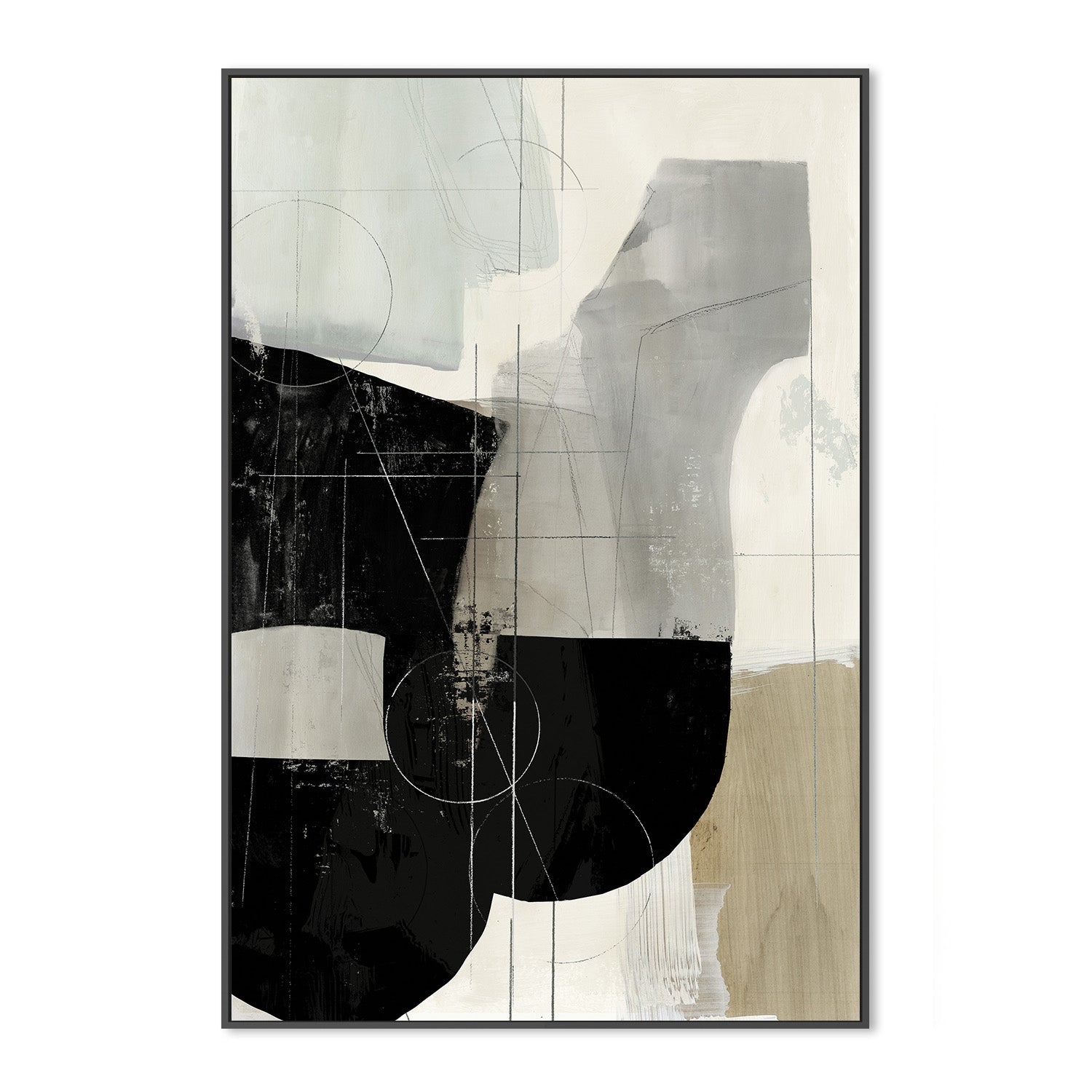 wall-art-print-canvas-poster-framed-Jet Black, Style A , By Tom Reeves-3