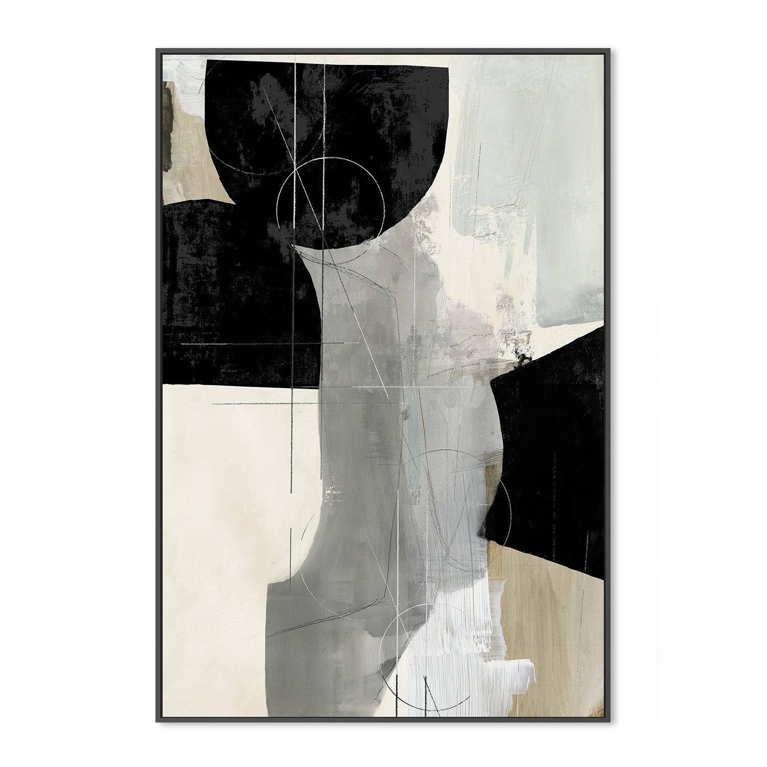 wall-art-print-canvas-poster-framed-Jet Black, Style B , By Tom Reeves-3
