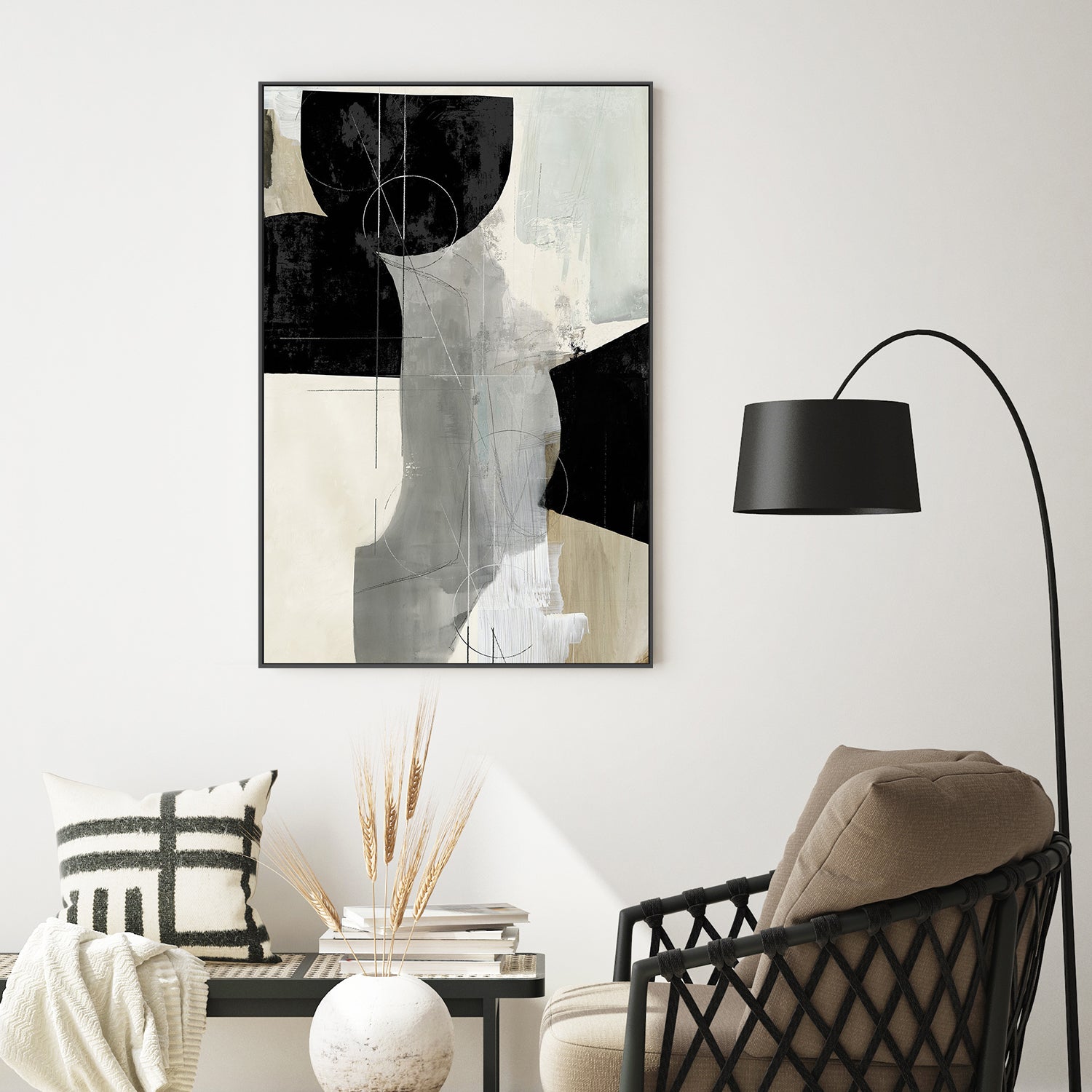 wall-art-print-canvas-poster-framed-Jet Black, Style B , By Tom Reeves-7