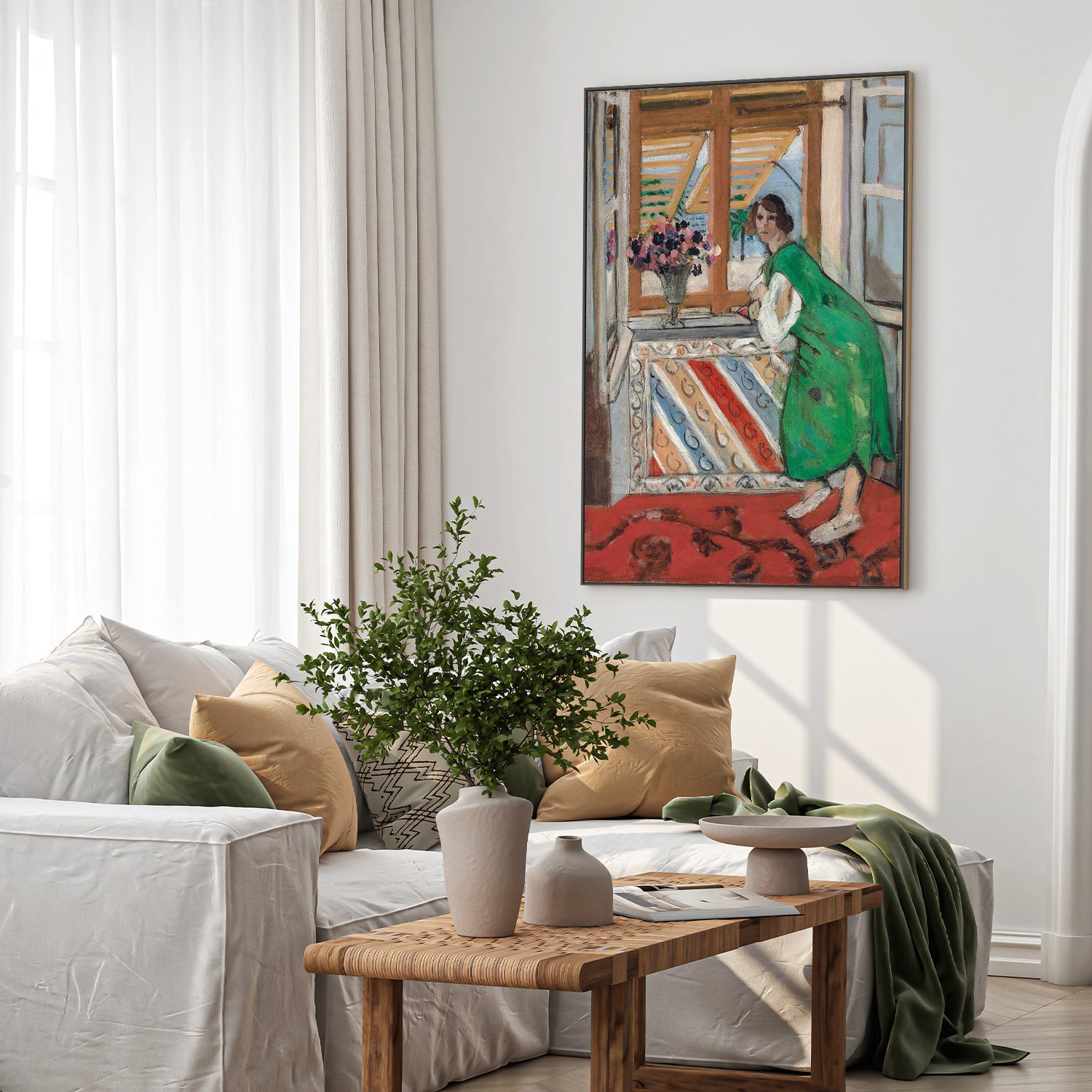 wall-art-print-canvas-poster-framed-Jeune Fille a La Mauresque Original 1939-7