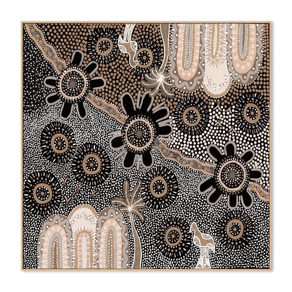 wall-art-print-canvas-poster-framed-Journey Across Seasons, Brown Tones-4