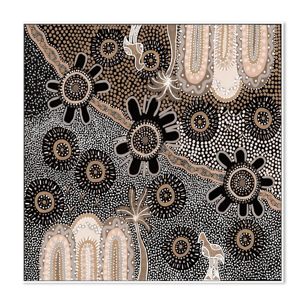 wall-art-print-canvas-poster-framed-Journey Across Seasons, Brown Tones-5