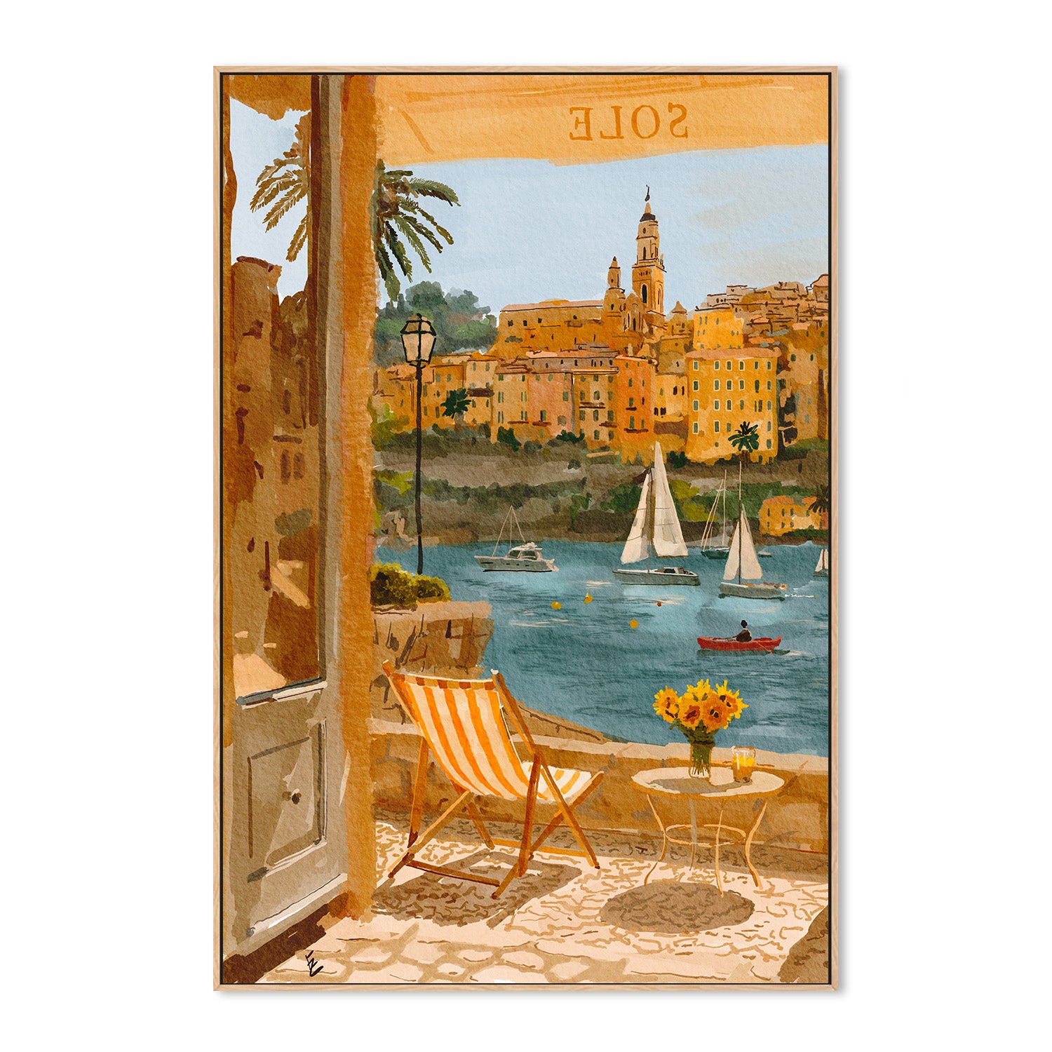 wall-art-print-canvas-poster-framed-July in menton-4