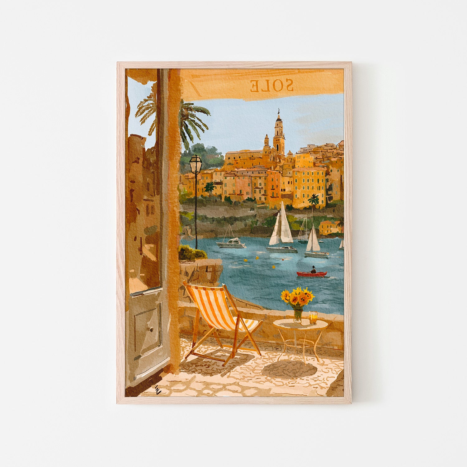 wall-art-print-canvas-poster-framed-July in menton-6