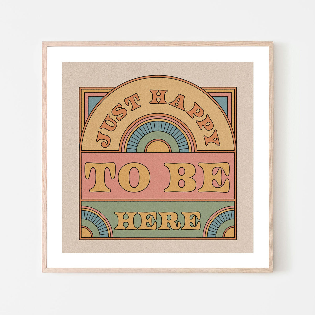 wall-art-print-canvas-poster-framed-Just Happy To Be Here , By Cai & Jo-6