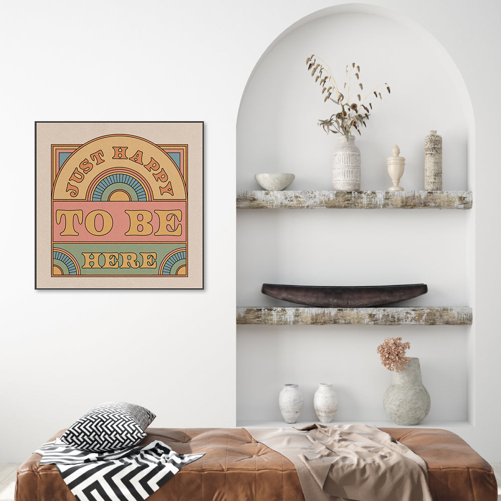 wall-art-print-canvas-poster-framed-Just Happy To Be Here , By Cai & Jo-8