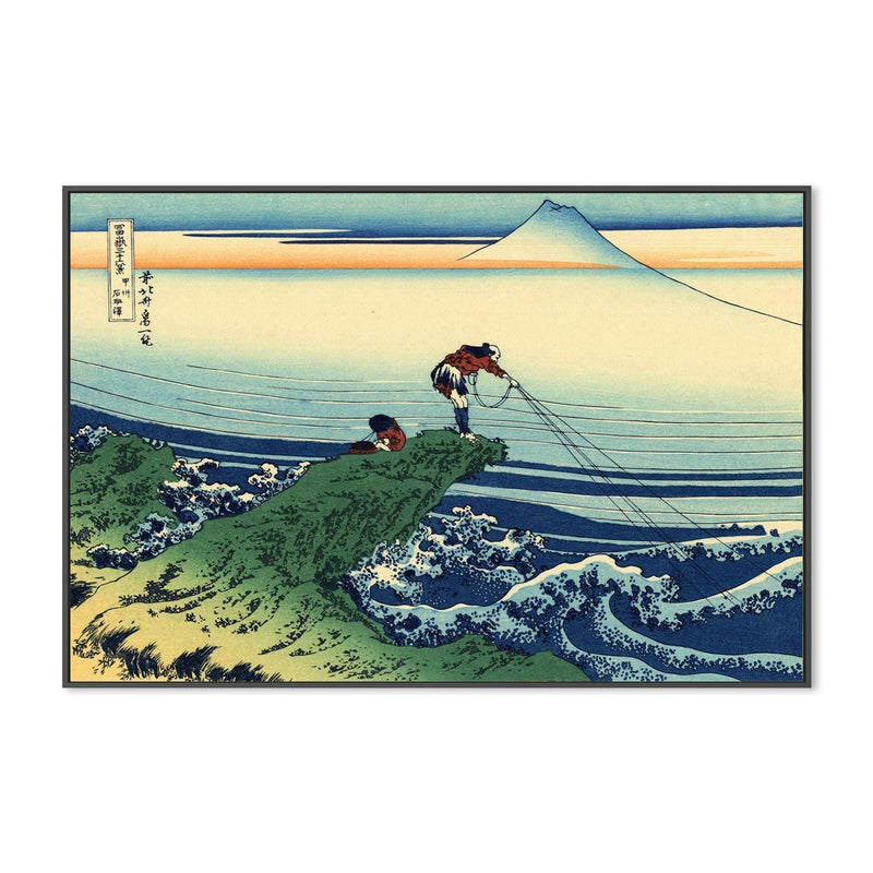 wall-art-print-canvas-poster-framed-Kajikazawa in Kai Province-by-Katsushika Hokusai-Gioia Wall Art