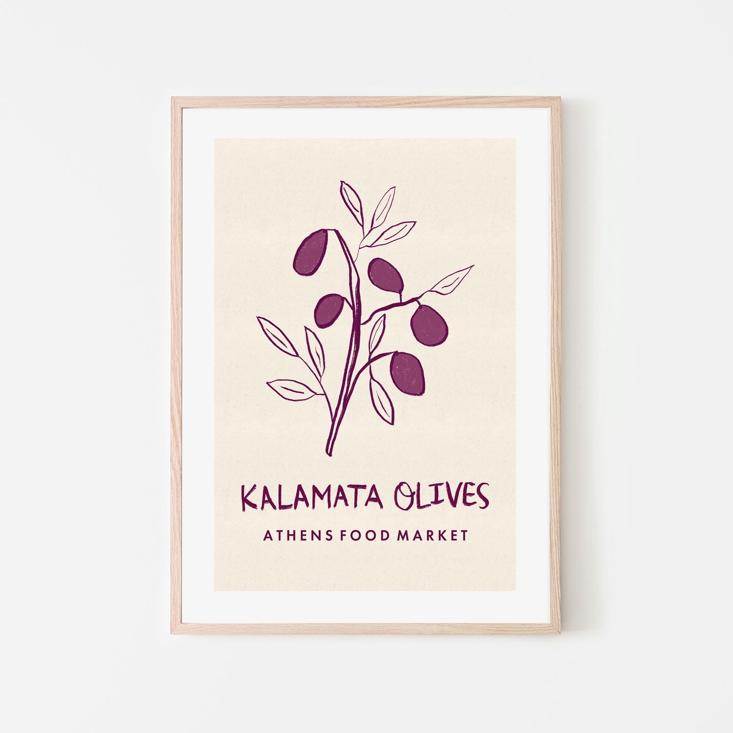 wall-art-print-canvas-poster-framed-Kalamata Olives, Athens Food Market , By Lia Nell-6