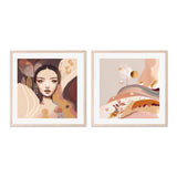 wall-art-print-canvas-poster-framed-Kaori And Letitia, Set Of 2 , By Bella Eve-GIOIA-WALL-ART