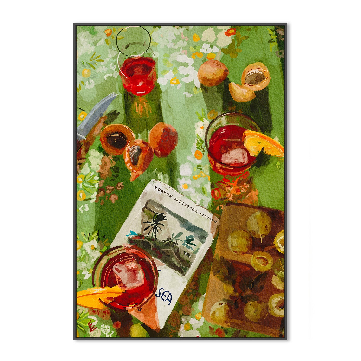 wall-art-print-canvas-poster-framed-Key west apricots-3