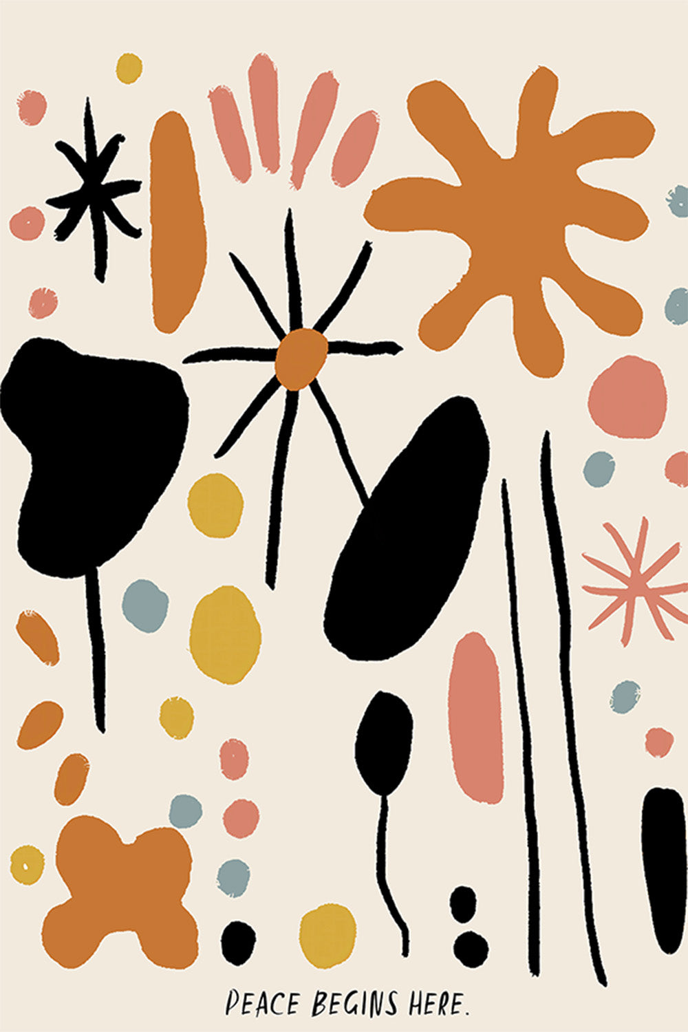 wall-art-print-canvas-poster-framed-Kindnotes(peacebegins)-1