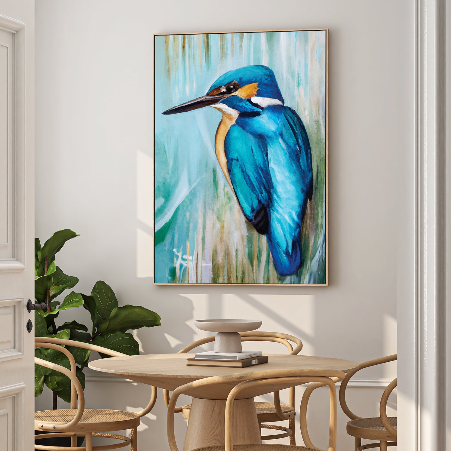 wall-art-print-canvas-poster-framed-King Kingfisher , By Stacey Williams-2