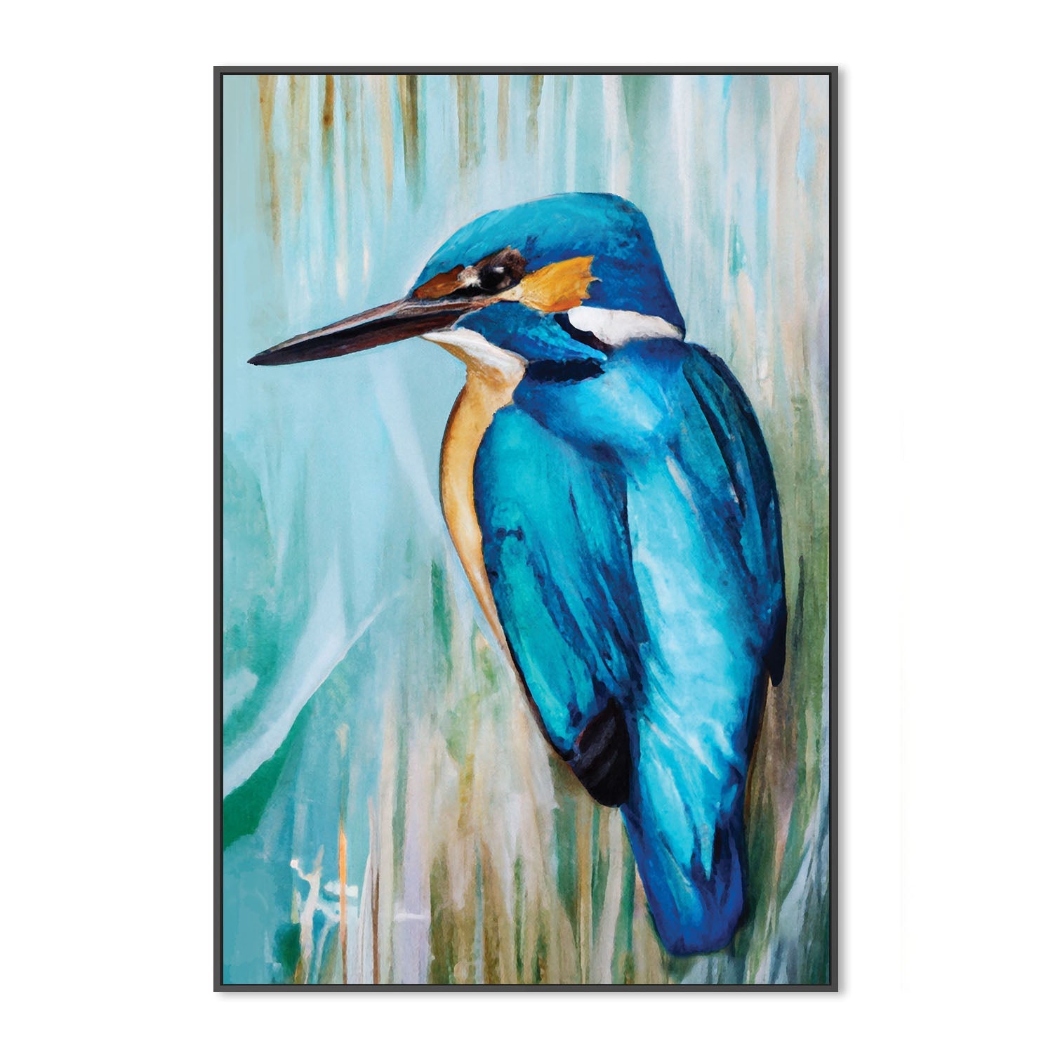 wall-art-print-canvas-poster-framed-King Kingfisher , By Stacey Williams-3