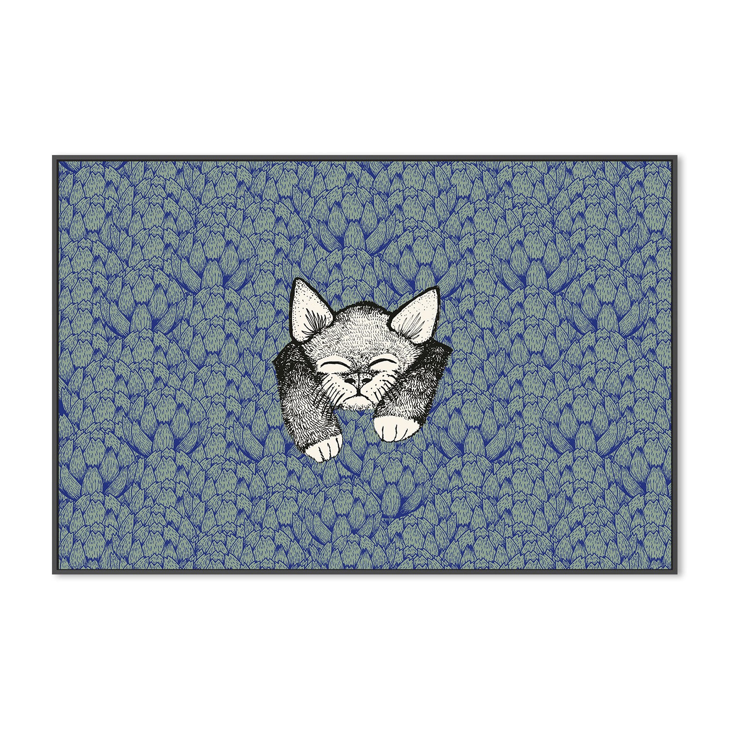 wall-art-print-canvas-poster-framed-Kitty-3