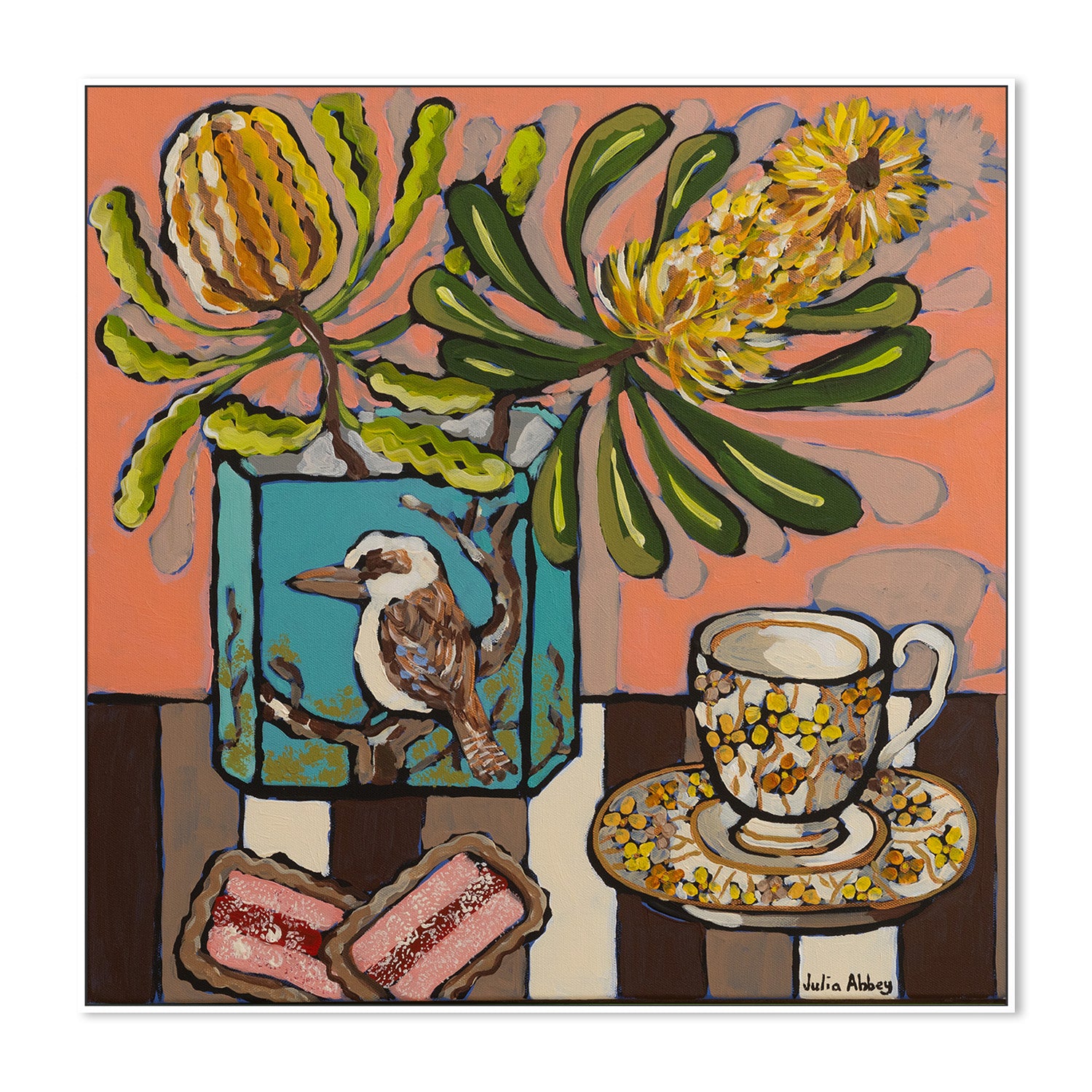 wall-art-print-canvas-poster-framed-Kookaburra tea-5