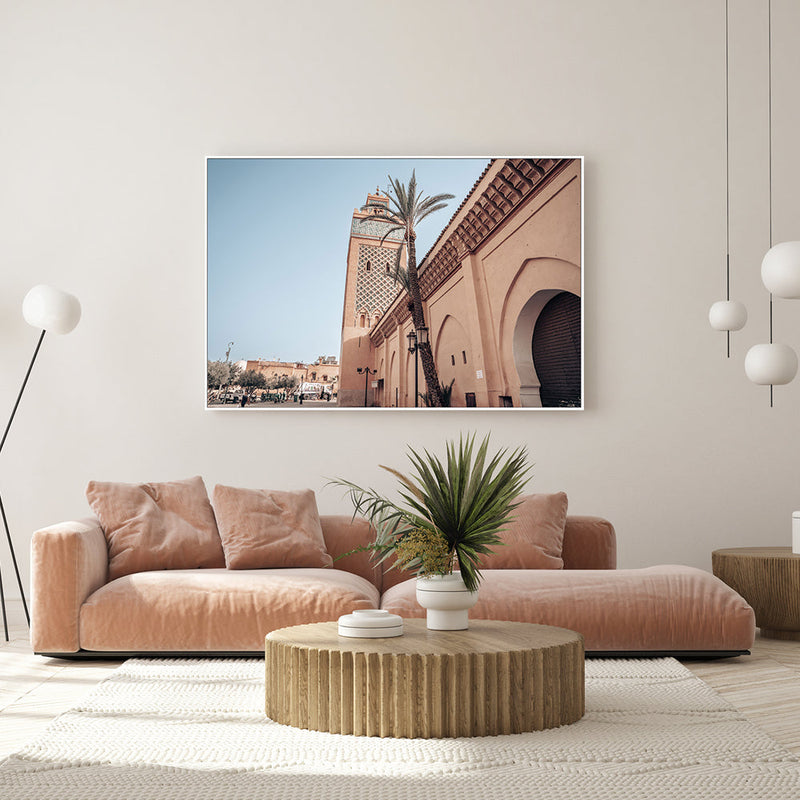wall-art-print-canvas-poster-framed-Kutubiyya Mosque, Marrakech, Morocco, Style A , By Josh Silver-7