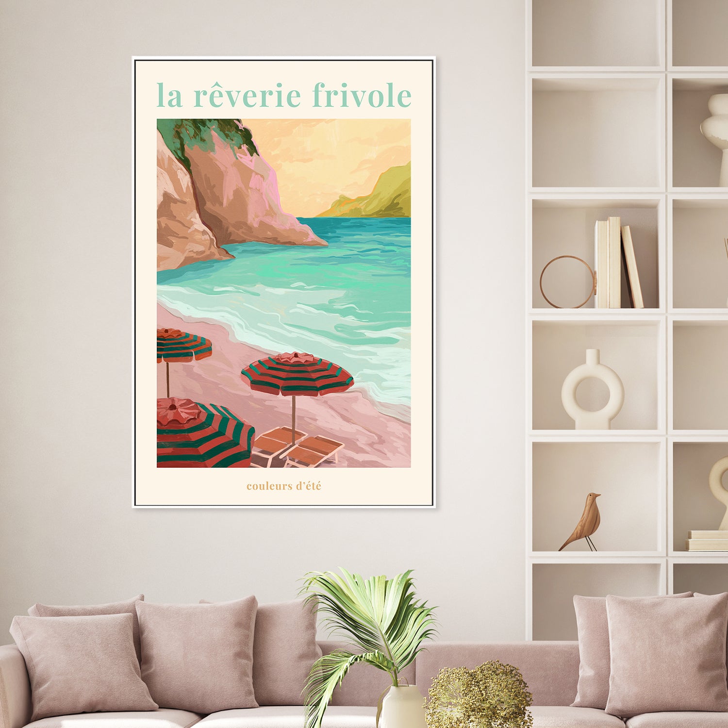 wall-art-print-canvas-poster-framed-La RAaverie Frivole - Beach-2