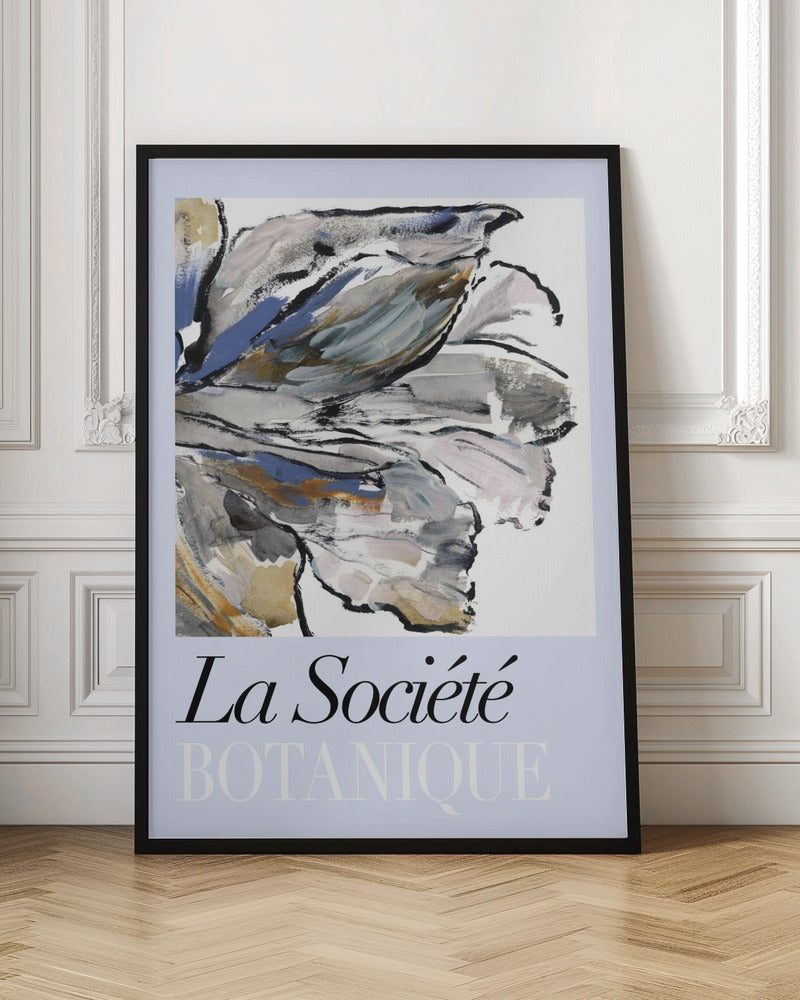 wall-art-print-canvas-poster-framed-La Société Botanique Blueflower , By cartissi-3