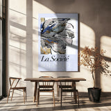 wall-art-print-canvas-poster-framed-La Société Botanique Blueflower , By cartissi-4