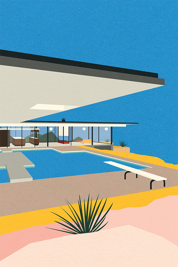 wall-art-print-canvas-poster-framed-La Stahl House-1