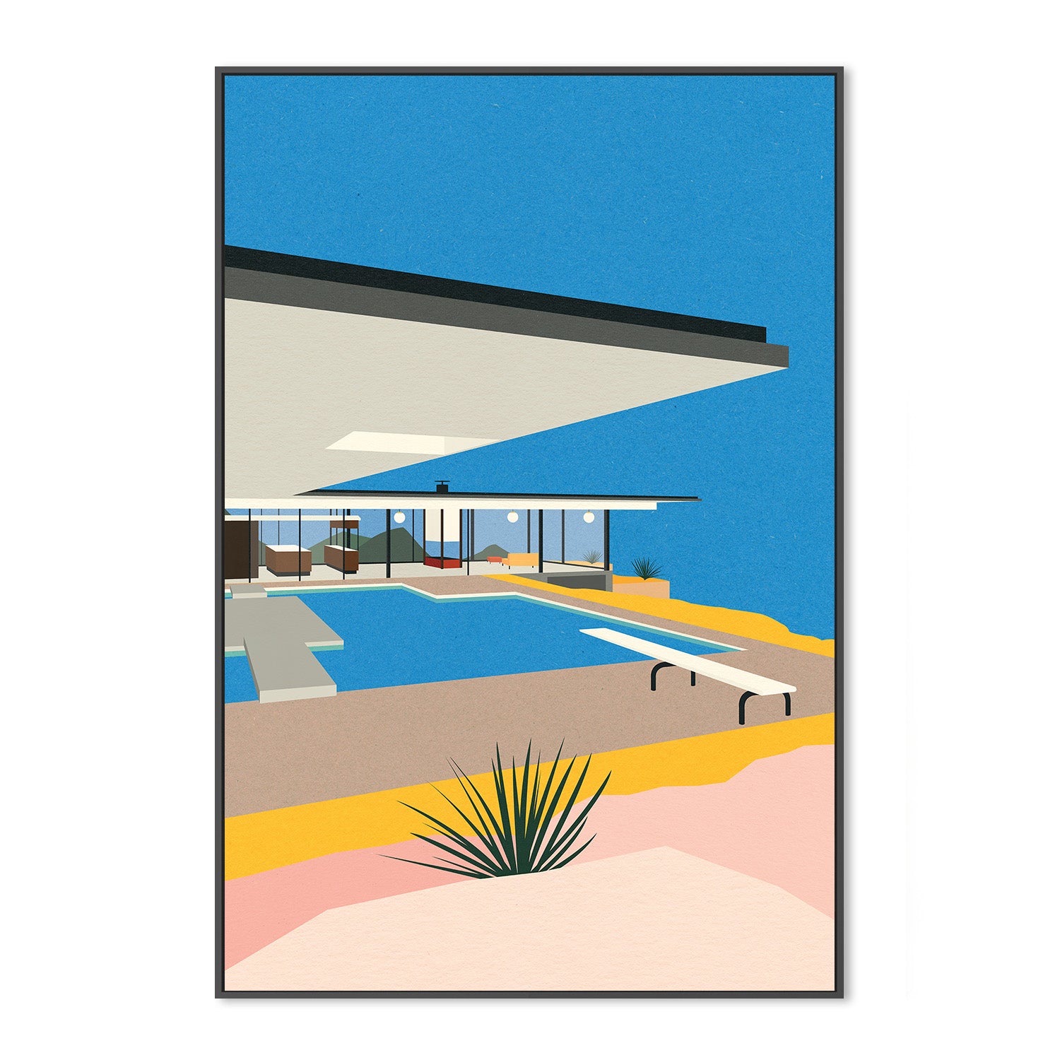 wall-art-print-canvas-poster-framed-La Stahl House-3