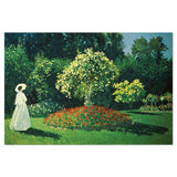 wall-art-print-canvas-poster-framed-Lady In A Garden, By Monet-by-Gioia Wall Art-Gioia Wall Art