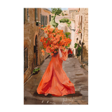 wall-art-print-canvas-poster-framed-Lady In Orange , By Ekaterina Zagorska-1