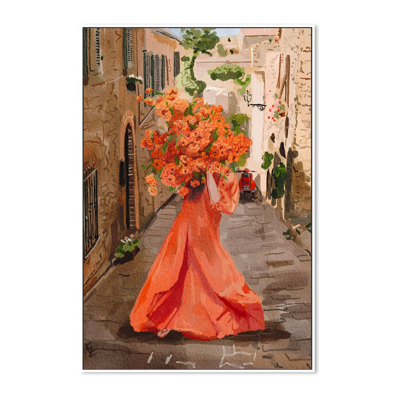 wall-art-print-canvas-poster-framed-Lady In Orange , By Ekaterina Zagorska-5