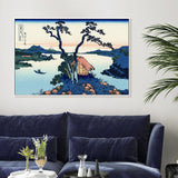 wall-art-print-canvas-poster-framed-Lake Suwa in the Shinano province-by-Katsushika Hokusai-Gioia Wall Art