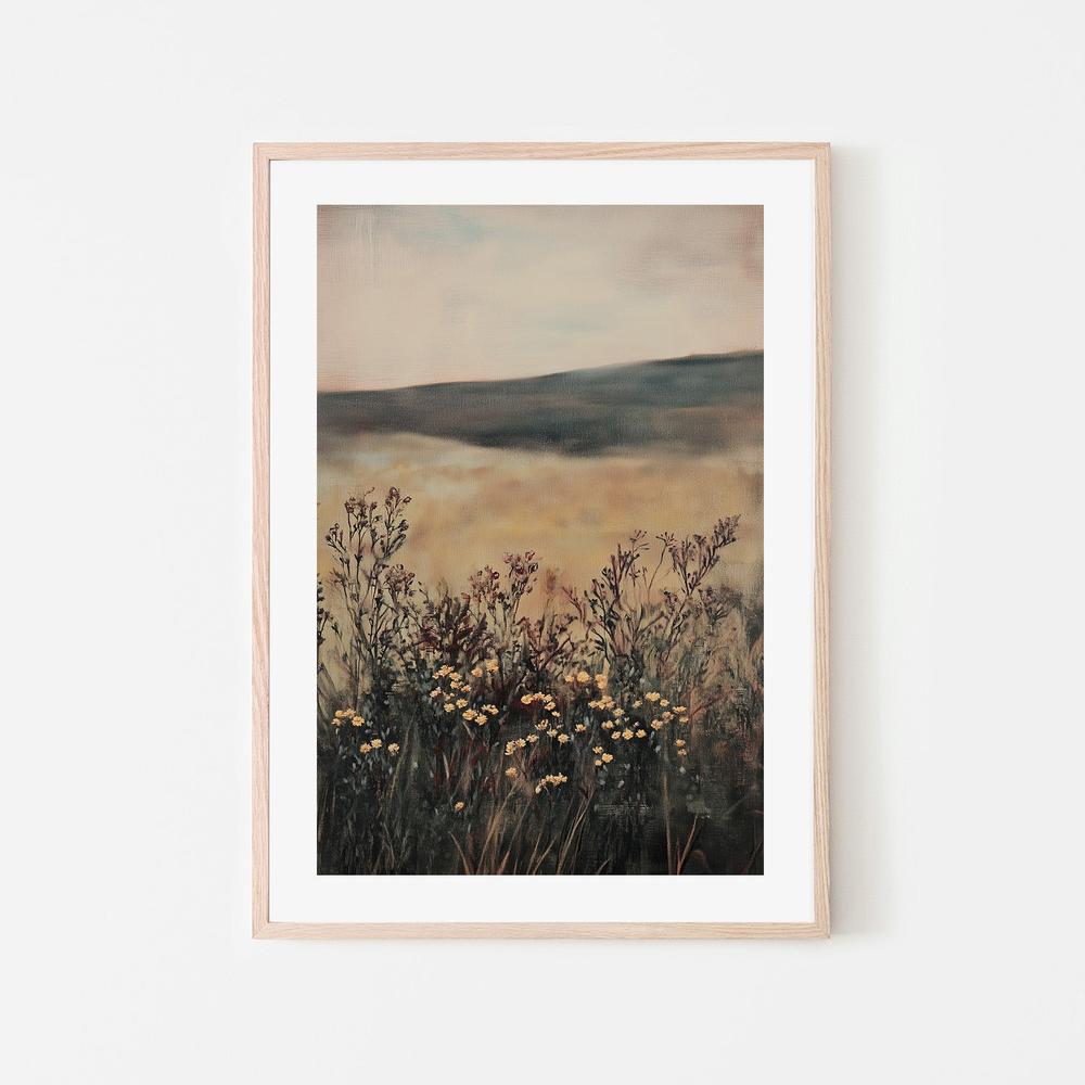 wall-art-print-canvas-poster-framed-Landscape Flower-6