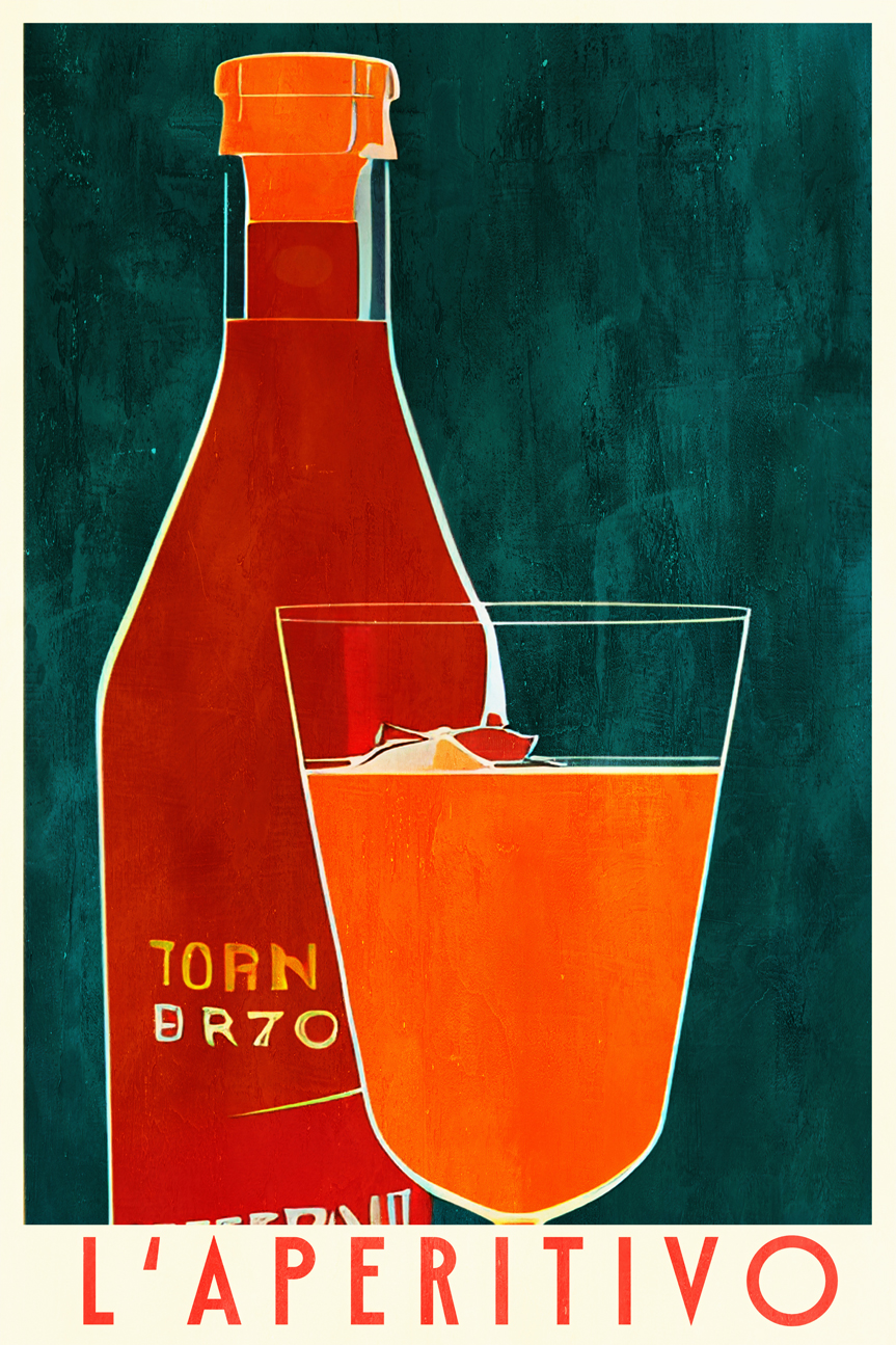 wall-art-print-canvas-poster-framed-L'aperitivo , By Bo Anderson-1