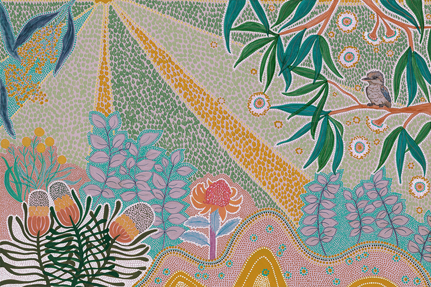 wall-art-print-canvas-poster-framed-Laughter Amoung The Blooms-1