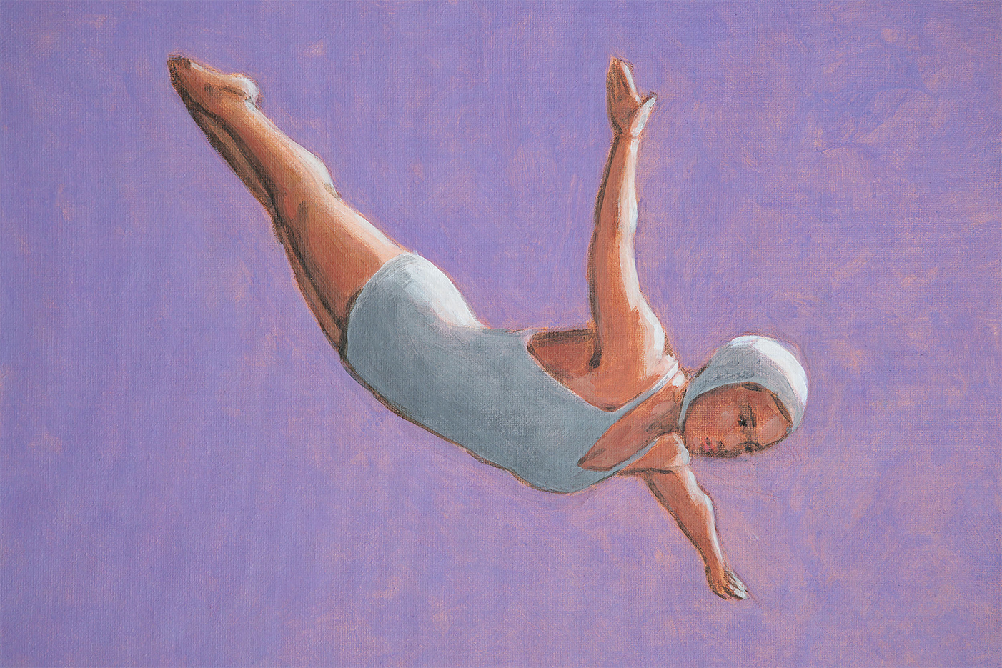 wall-art-print-canvas-poster-framed-Lavender Diver , By Sarah Morrissette-1