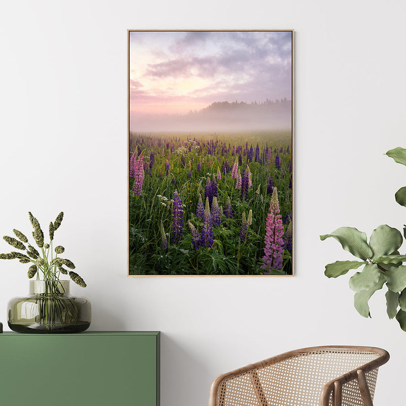 wall-art-print-canvas-poster-framed-Lavender Meadow , By Christian Lindsten-GIOIA-WALL-ART