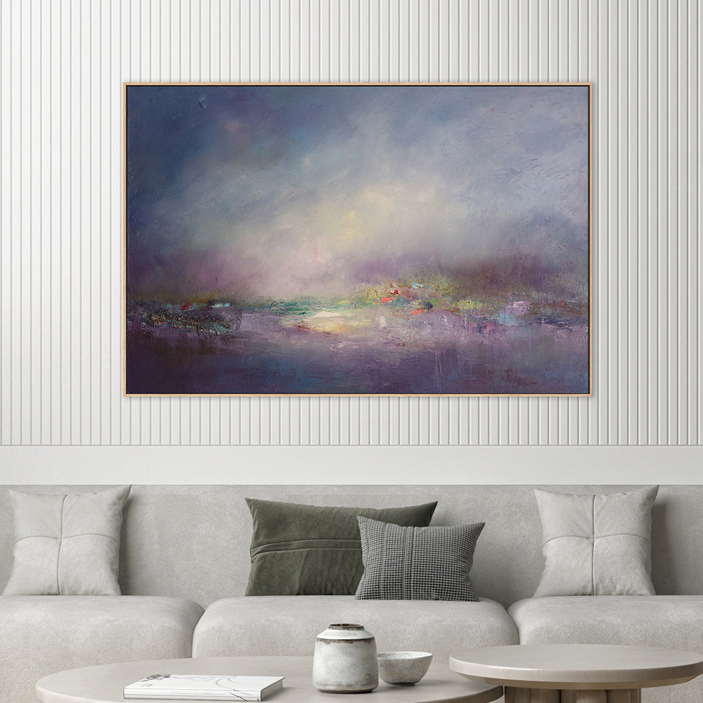 wall-art-print-canvas-poster-framed-Lavender Mist across Lily Tarn-2