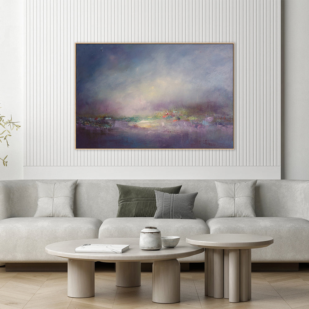 wall-art-print-canvas-poster-framed-Lavender Mist across Lily Tarn-7
