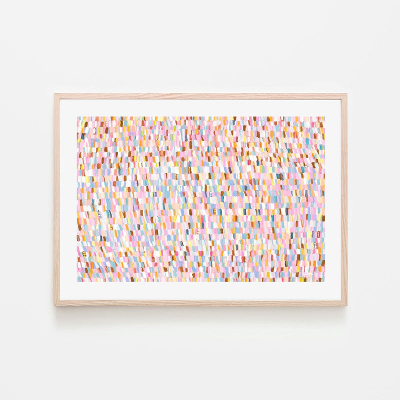 wall-art-print-canvas-poster-framed-Lavender Shower, Pastel Colour , By Bri Chelman-GIOIA-WALL-ART