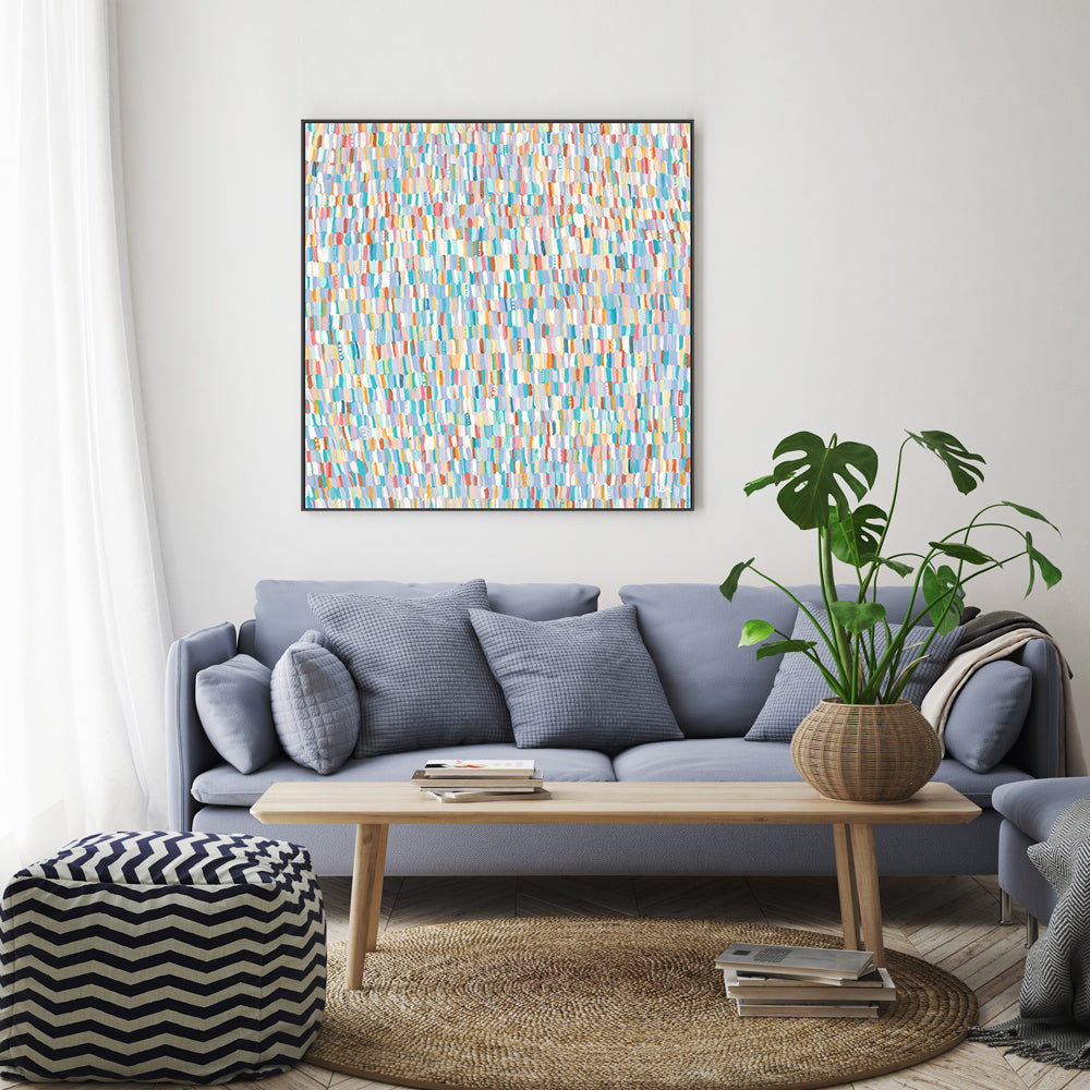 wall-art-print-canvas-poster-framed-Lavender Shower, Warm Pastel Tones , By Bri Chelman-GIOIA-WALL-ART