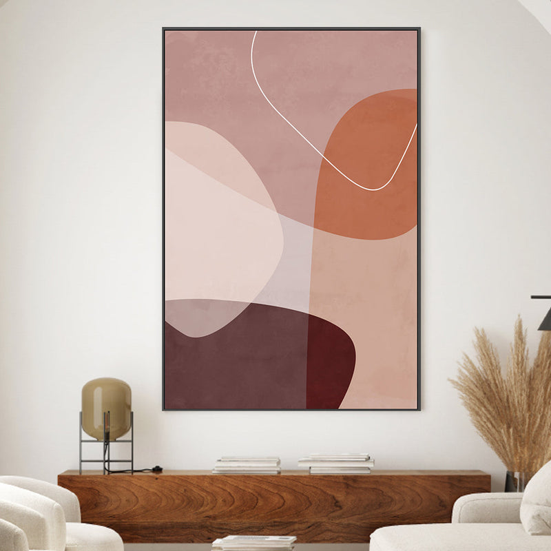 wall-art-print-canvas-poster-framed-Layered Shapes, Style A, By Mareike Bohmer-GIOIA-WALL-ART