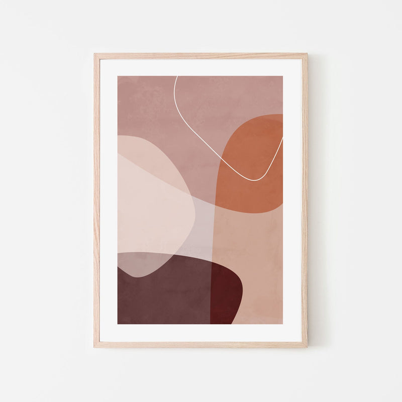 wall-art-print-canvas-poster-framed-Layered Shapes, Style A, By Mareike Bohmer-GIOIA-WALL-ART
