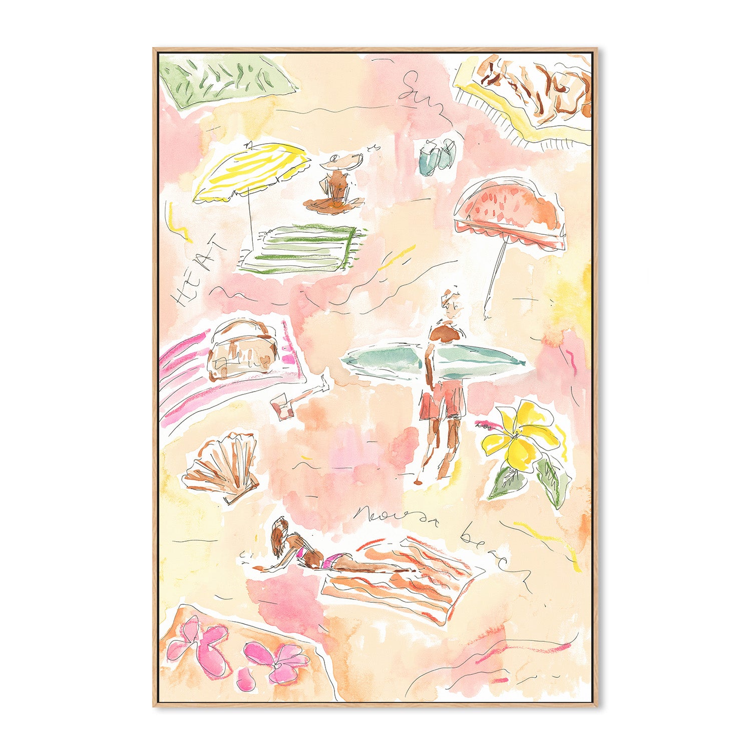 wall-art-print-canvas-poster-framed-Lazy Days , By Cass Deller-4