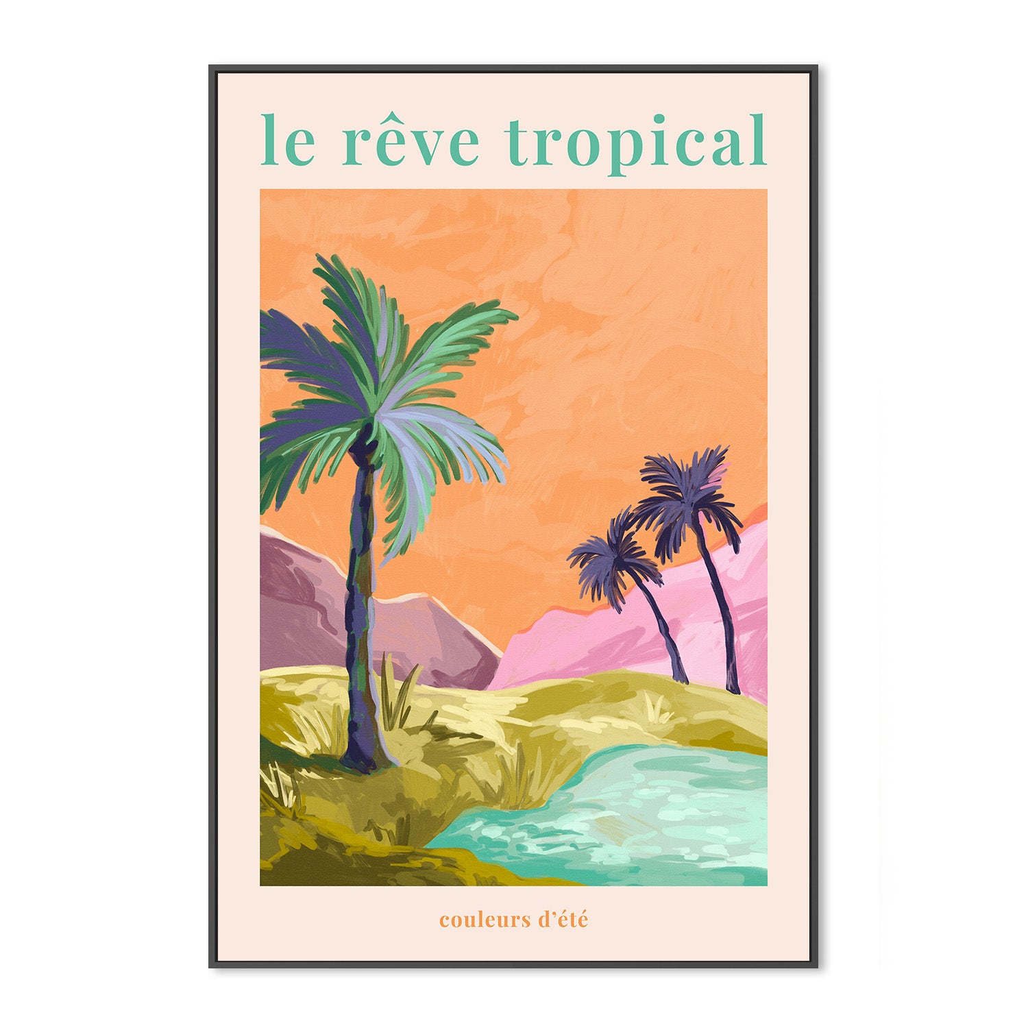 wall-art-print-canvas-poster-framed-Le RAave Tropical - Palmtrees-3