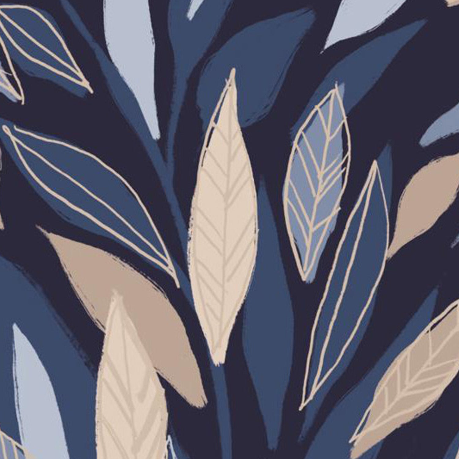 wall-art-print-canvas-poster-framed-Leafy Lines Dark-10