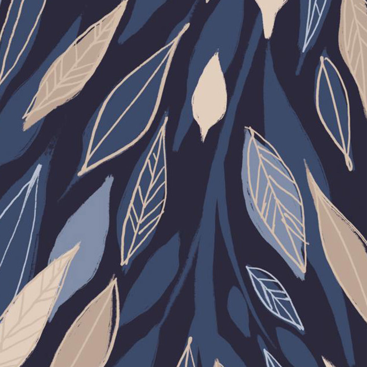 wall-art-print-canvas-poster-framed-Leafy Lines Dark-11