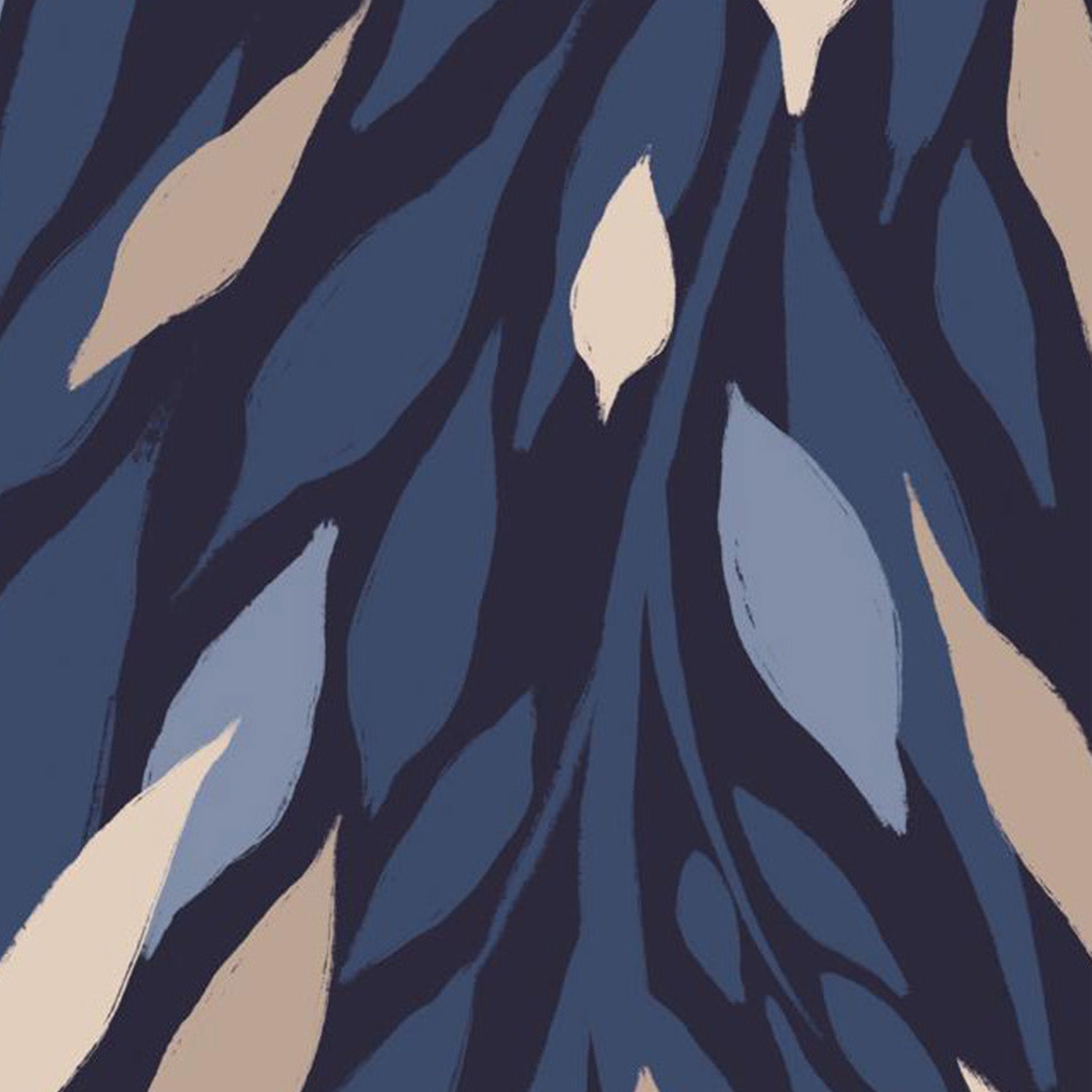wall-art-print-canvas-poster-framed-Leafy Lines Dark Plain-11