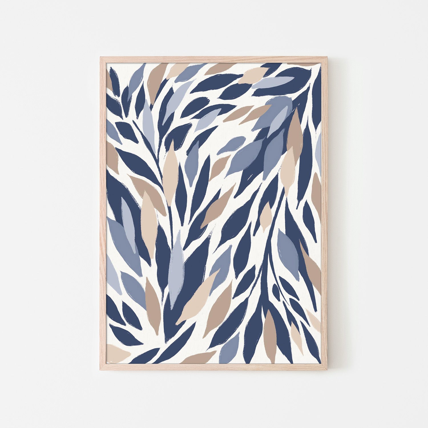 wall-art-print-canvas-poster-framed-Leafy Lines Plain-6
