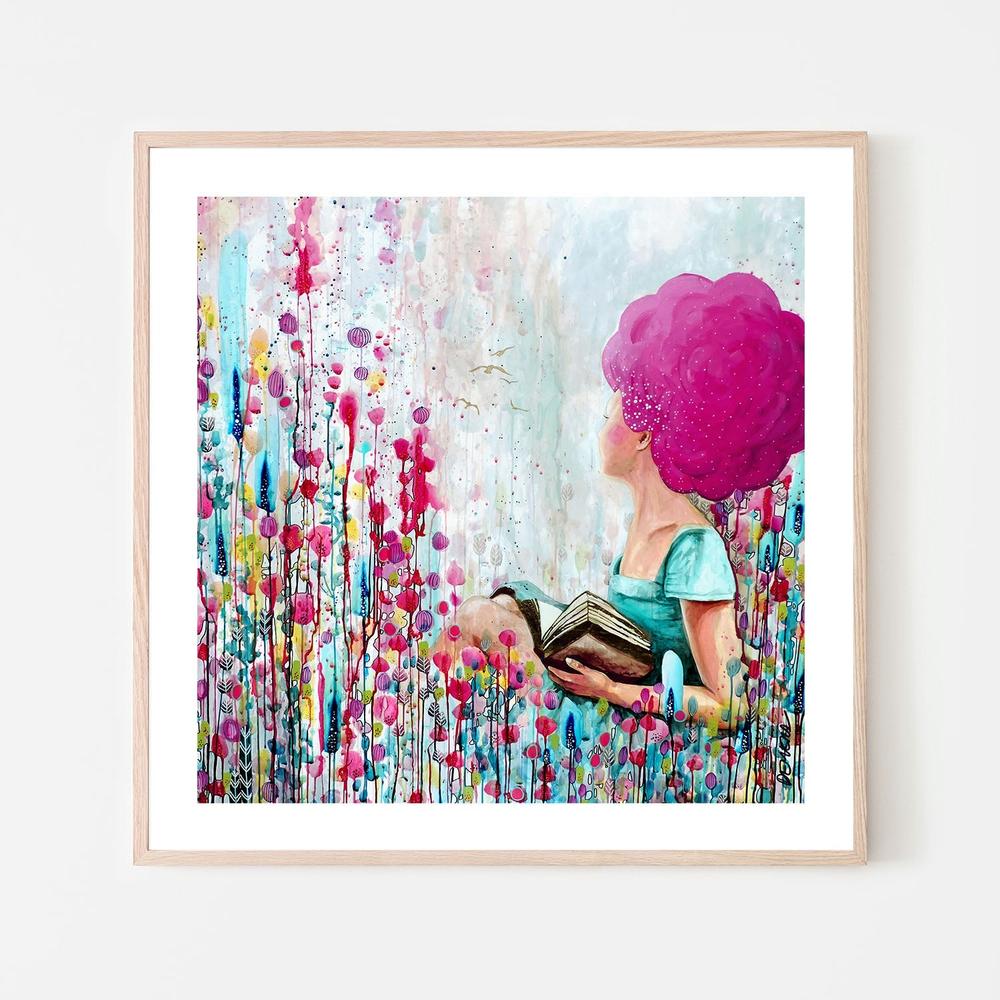 wall-art-print-canvas-poster-framed-Lecture du Jour , By Sylvie Demers-6