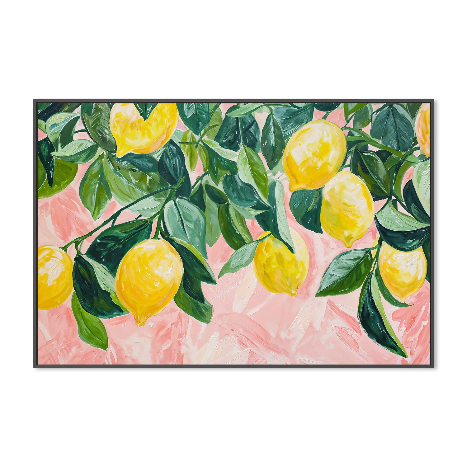 Lemon tree Wall Art Print Framed Canvas Poster